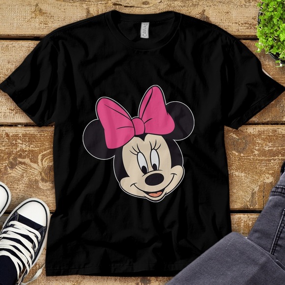 Disney Minnie Mouse Big Portrait I'm Minnie Unisex Tee Adult T-shirt Kid Shirt - Picture 1 of 2